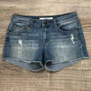 Joe’s Jeans Madison Girls Size 12 Denim Cutoff Shorts Distressed Raw Hem
